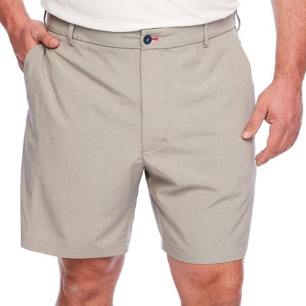 IZOD Solid Hybrid Shorts-Big and Tall in Edifice Heather Str New With Tags Size
